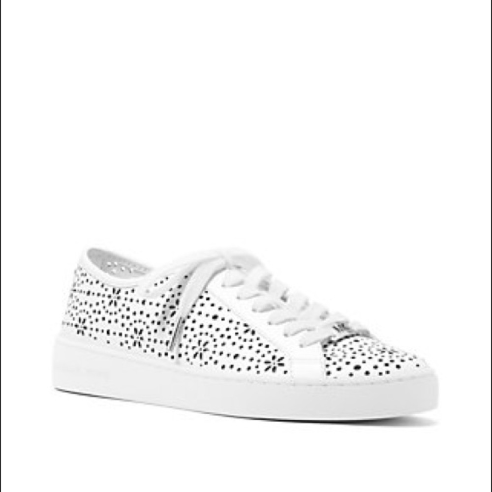 Michael Kors Keaton Lace-Up Perforated Sneakers